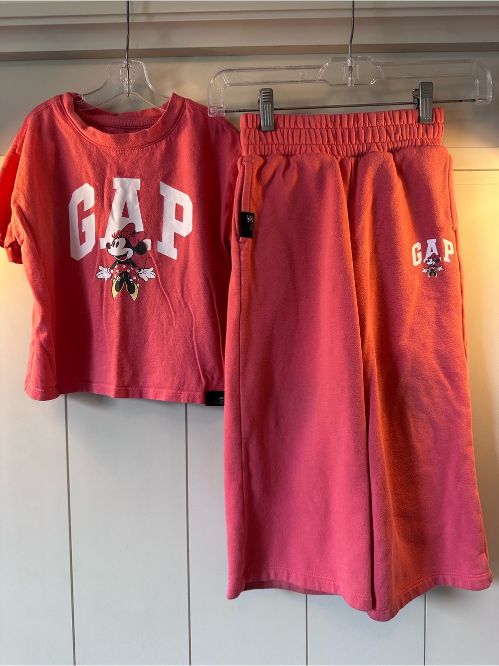 GAP Kids Coral Pink Minnie Mouse Pajama Set
